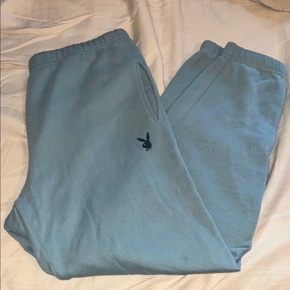 PLAYBOY Pants - Playboy Blue Sweatpants